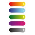 Blank web button set - call to action Royalty Free Stock Photo