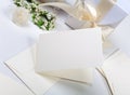 Blank wedding invitation