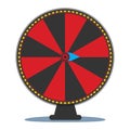 Blank wheel of fortune 12 slots icon. Clipart image isolated on white background. Royalty Free Stock Photo