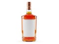 Blank whiskey bottle with copper cap Royalty Free Stock Photo