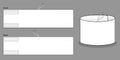 Blank White Armband Captain Pattern Template