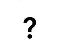 on the blank white background the symbol of question mark in black color