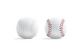 Blank white baseball ball with red seam mockup, front view Royalty Free Stock Photo