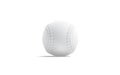 Blank white baseball ball with seam mock up, front view Royalty Free Stock Photo