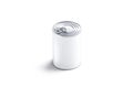 Blank white big conserve can with lid mockup, isolated