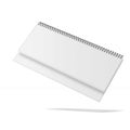 Blank white binder book Royalty Free Stock Photo