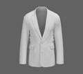 Blank Blazer mockup. Front view. Royalty Free Stock Photo