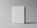 Blank White Book on Clean Background for Mockup Presentation Purposes and Visual Communication . Royalty Free Stock Photo