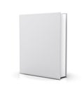 Blank white book cover