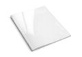 Blank white book cover isolated on white background Royalty Free Stock Photo