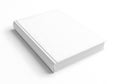 Blank white book isolated on white background Royalty Free Stock Photo