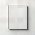 Blank white book mockup. Isolated on white background. Modern design template for book cover brochure. Versatile image for Royalty Free Stock Photo