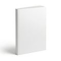 Blank white book standing upright Royalty Free Stock Photo