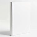 Blank White Book Standing Upright Royalty Free Stock Photo