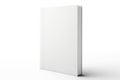 Blank white book on white surface, versatile image for various projects Royalty Free Stock Photo