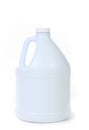 Blank White Bottle of Bleach Isolated Royalty Free Stock Photo