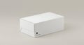 Blank White Box Simple Packaging Design for Product Presentation Royalty Free Stock Photo