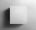 Blank white box top view with shadow Royalty Free Stock Photo