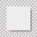 Blank of white box top view. Vector Royalty Free Stock Photo