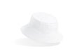 Blank white bucket hat mockup, no gravity
