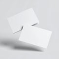 Blank White Business Cards Mockup Royalty Free Stock Photo