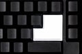 Blank White Button Enter Keyboard