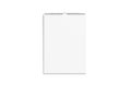 Blank white calendar mock up front view, isolated,