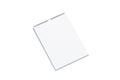Blank white calendar mock up side view, isolated, Royalty Free Stock Photo