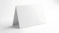 Blank white card standing Royalty Free Stock Photo