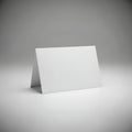 Minimalist White Card on White Surface with Soft Lighting and Shadow Royalty Free Stock Photo
