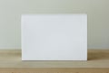 Blank white cardboard package box mockup