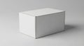 Blank White Cardboard Packaging Box on Gray Background Royalty Free Stock Photo