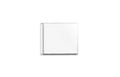 Blank white cd case closed mock up, top view, isolated Royalty Free Stock Photo