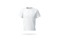 Blank white clean t-shirt mockup, isolated, front view,