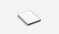 Blank white closed dvd disk case mock up, isolated Royalty Free Stock Photo