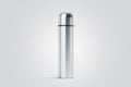 Blank white closed travel thermos mock up,