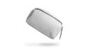 Blank white clutch for cosmetic mock up, isolated,