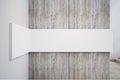 Blank white concrete wall banner Royalty Free Stock Photo