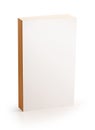 Blank white cover book - clipping path Royalty Free Stock Photo