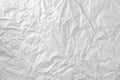 Blank white crumpled paper texture background. Creased paper poster texture Royalty Free Stock Photo