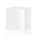 Blank white cube product Royalty Free Stock Photo