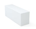 Blank white cube product packaging paper cardboard box. 3d illustration Royalty Free Stock Photo