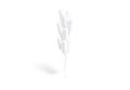 Blank white cylindrical balloon bouquet mockup, front view