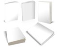 Blank White 3-d books