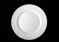 Blank white dinner plate Royalty Free Stock Photo