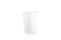 Blank white disposable paper cup mock up isplated