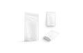 Blank white doypack mock up isolated, different view Royalty Free Stock Photo
