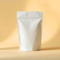 Blank White Doypack Pouch Packaging Mockup Display Royalty Free Stock Photo