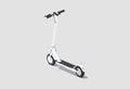 Blank white electric scooter mock up, back side view Royalty Free Stock Photo
