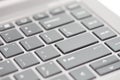 Blank white enter key on keyboard background visual for word replacement Royalty Free Stock Photo